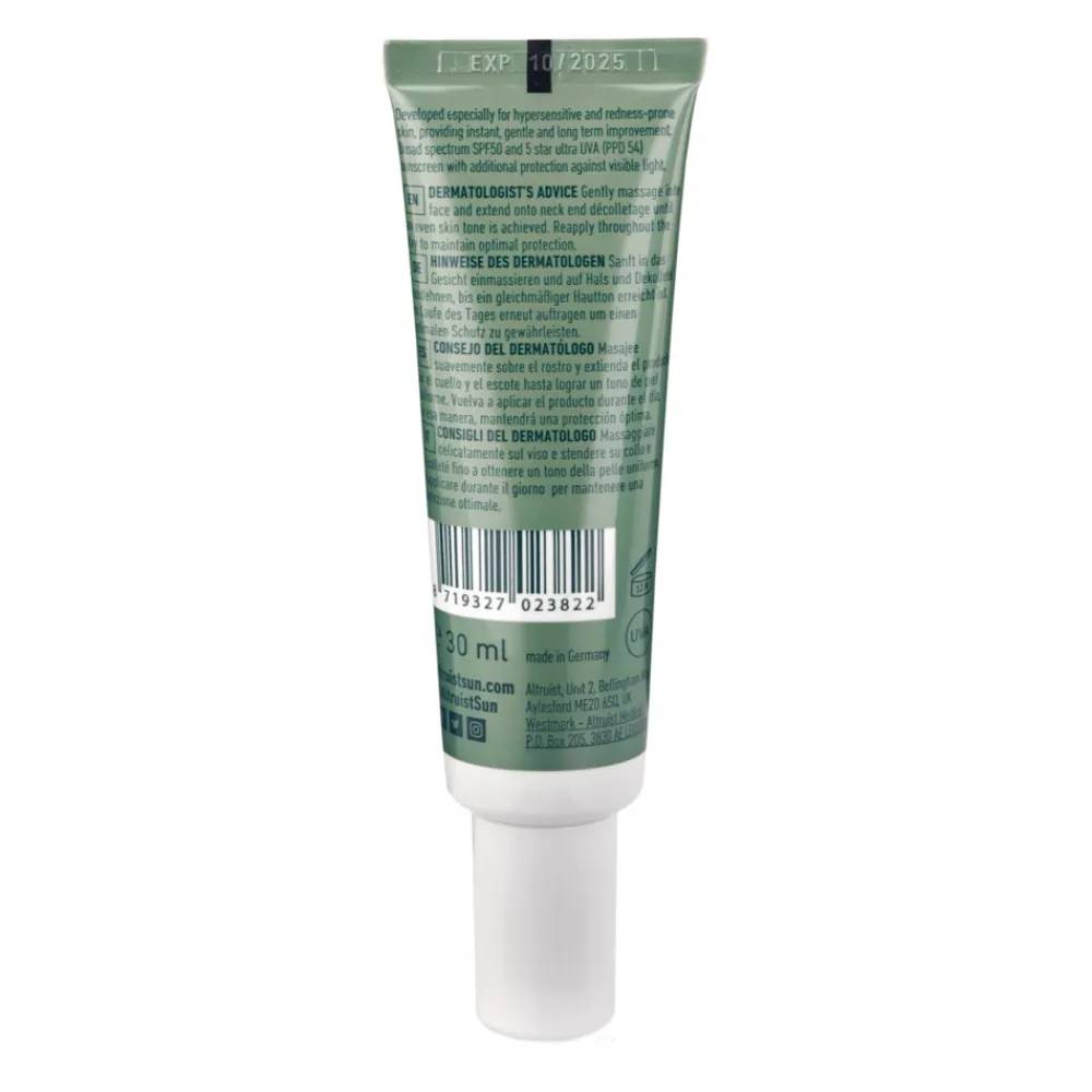 Altruist Zonnebrand Crème Anti-Roodheid en Pigment SPF 50 30 ml
