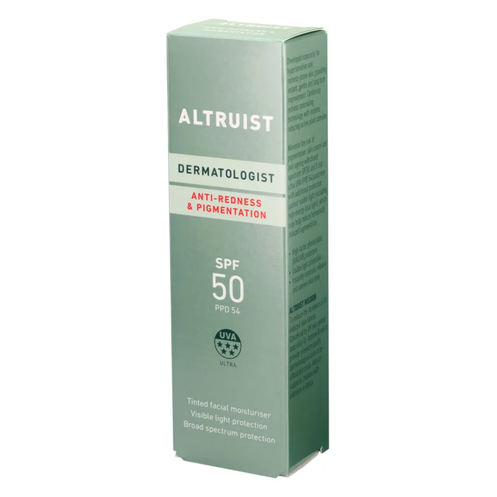 Altruist Zonnebrand Crème Anti-Roodheid en Pigment SPF 50 30 ml