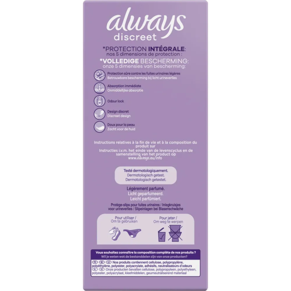 Always Discreet Normal Inlegkruisjes Urineverlies 28 stuks