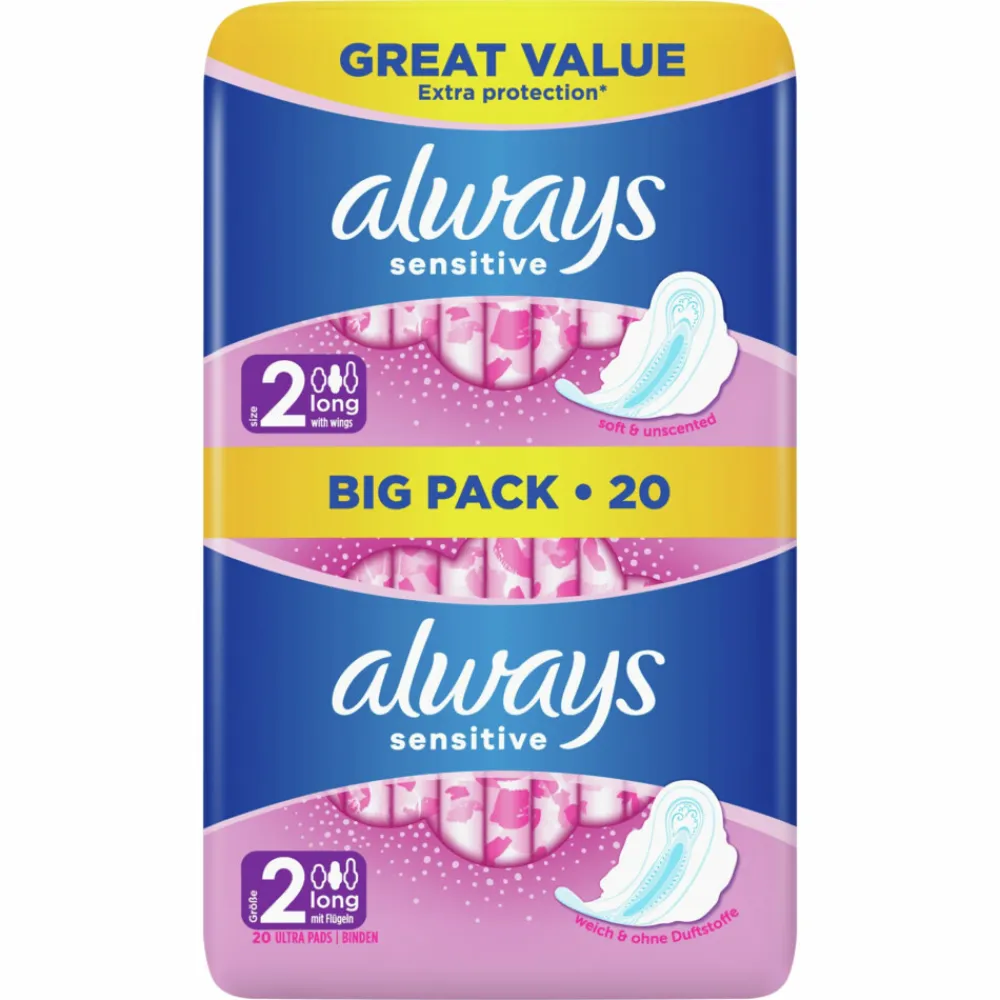 Always Maandverband Sensitive Long 20 stuks