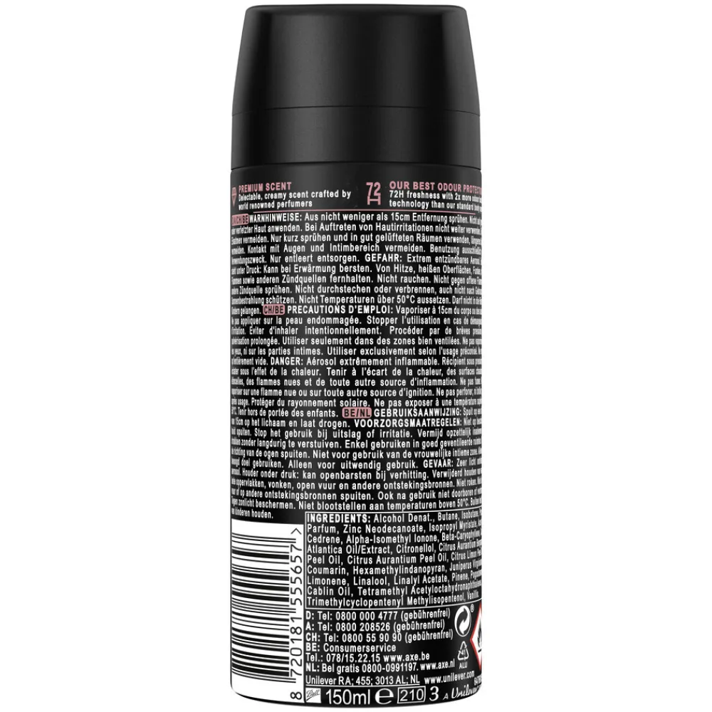 Axe Deodorant Bodyspray Cocoa Velvet 150 ml