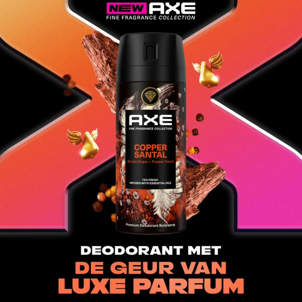 Axe Deodorant Bodyspray Copper Santal 150 ml