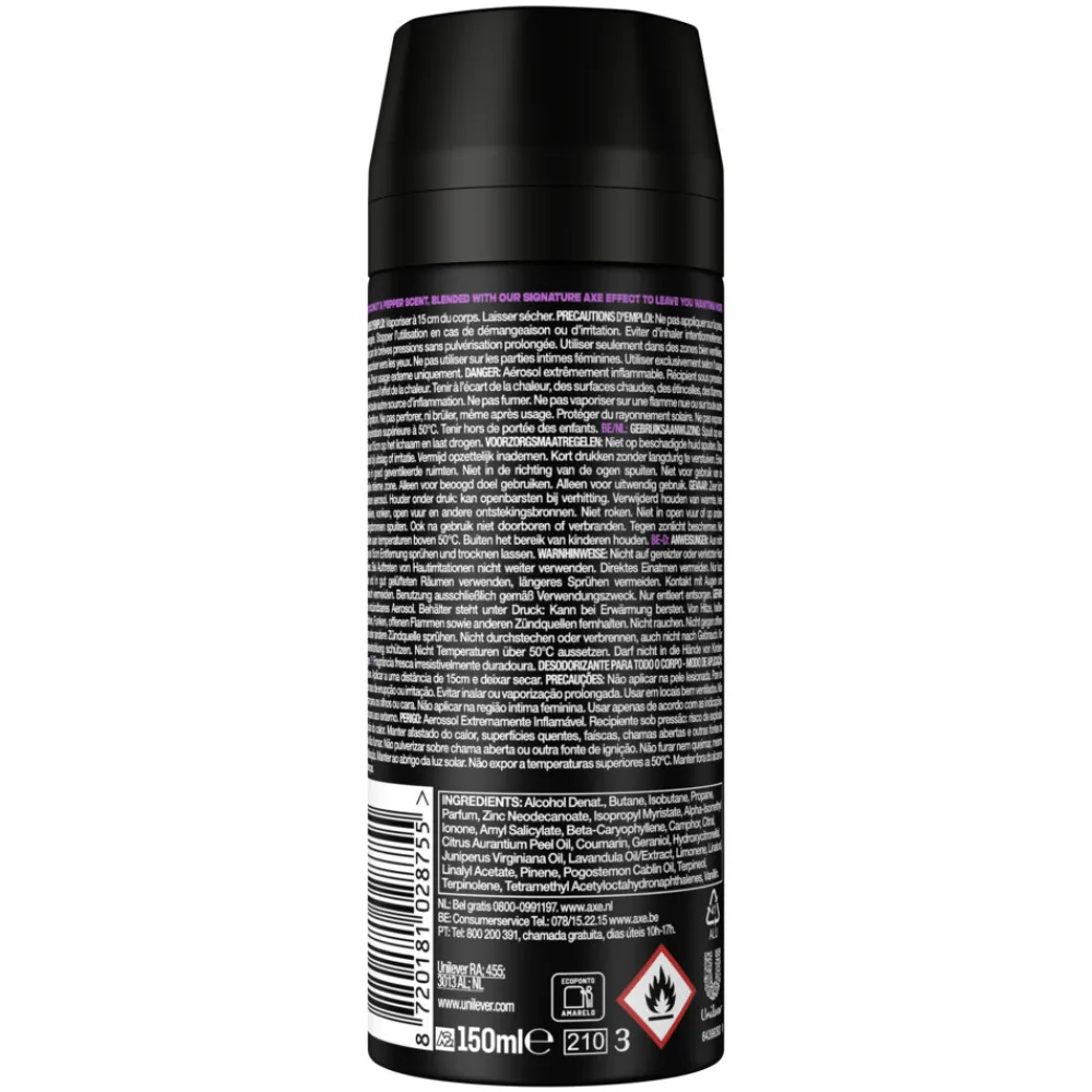 Axe Deodorant Bodyspray Excite 150 ml