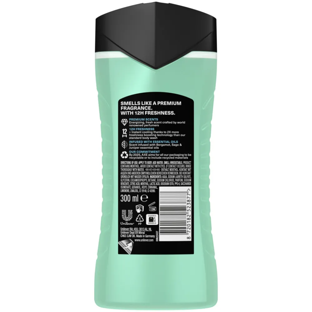 Axe Douchegel Aqua Bergamot 300 ml