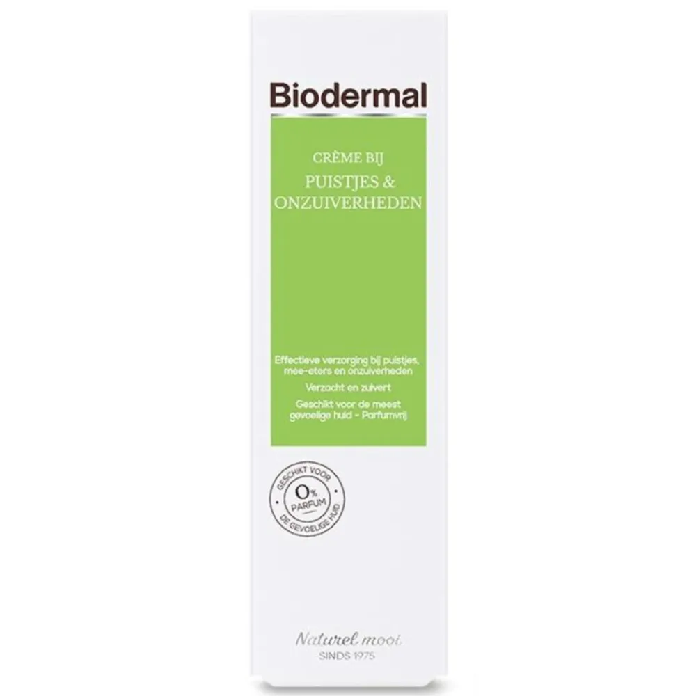 Biodermal Crème bij Puistjes & Onzuiverheden 30 ml