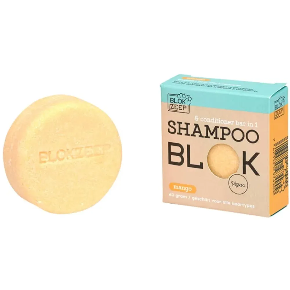 Blokzeep 2-in-1 Shampoo & Conditioner Bar Mango 60 gr