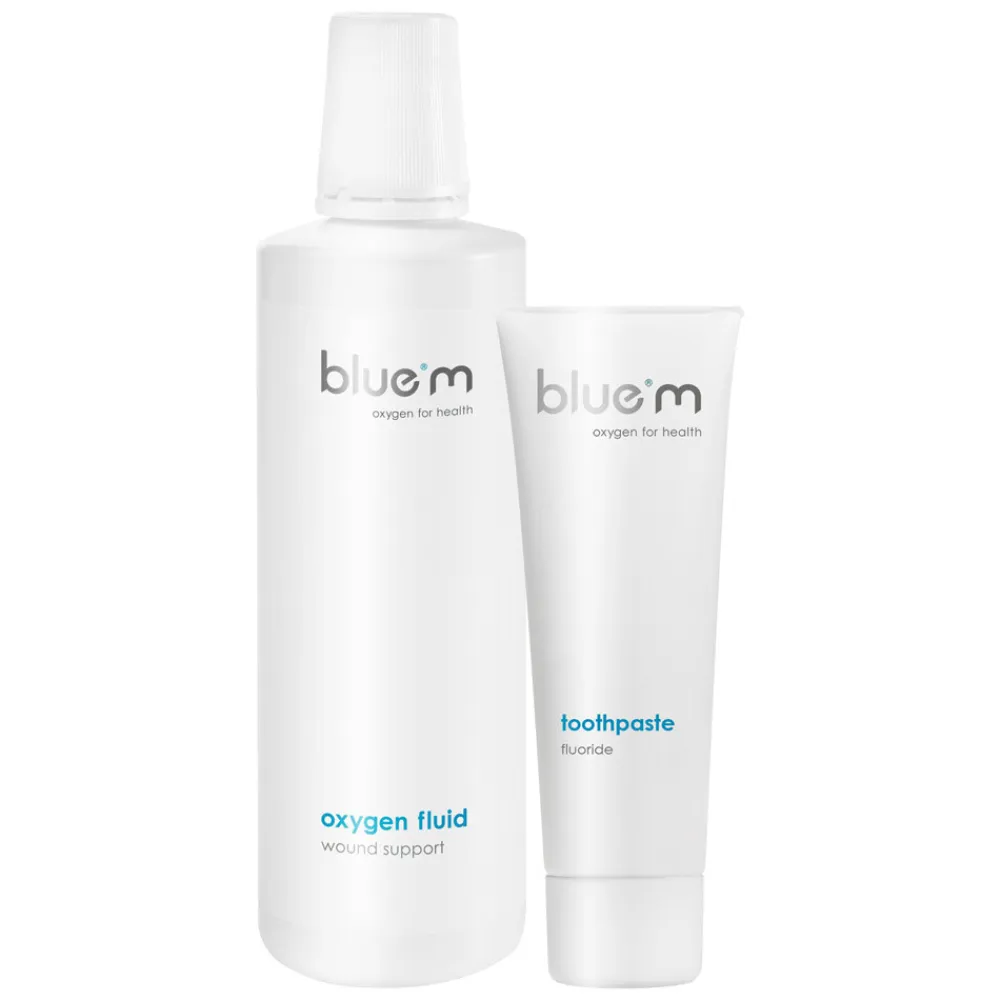 Bluem Oxygen Fluid en Fluoride Tandpasta Pakket