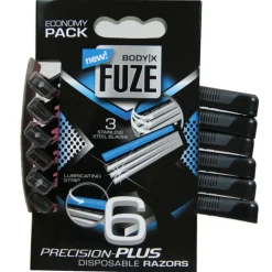 Heren Body-X Fuze Men Triple Blades Wegwerpmesjes 6 stuks