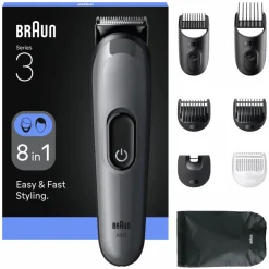 Heren Braun Baardtrimmer en Tondeuse All-in-One Series 3 AIO3540