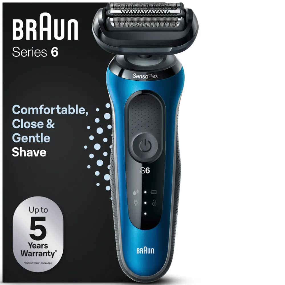 Heren Braun Elektrisch Scheerapparaat Series 6 61-B1000s Blauw