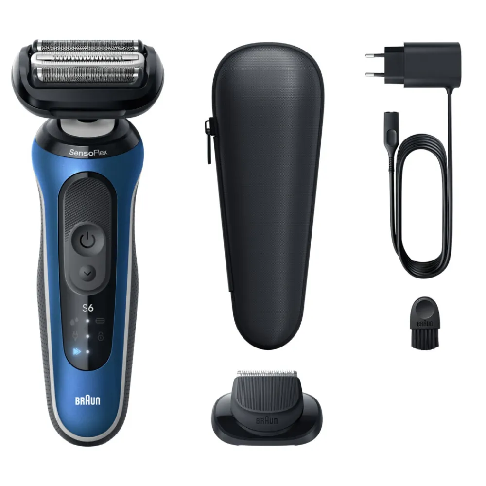 Heren Braun Elektrisch Scheerapparaat Series 6 62-B1200S Blauw