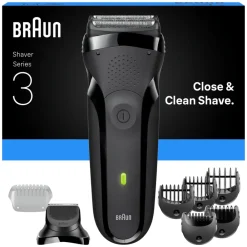 Heren Braun Elektrisch Scheerapparaat Series 3 300BT Grijs