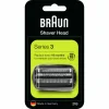 Heren Braun Elektrisch Scheerapparaat Vervangingskop Series 3 21B Zwart