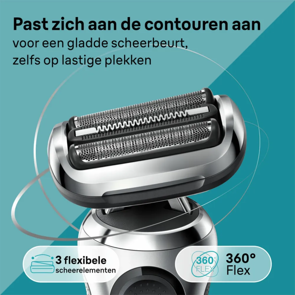 Heren Braun Elektrisch Scheerapparaat Series 7 71-S7200cc Zilver