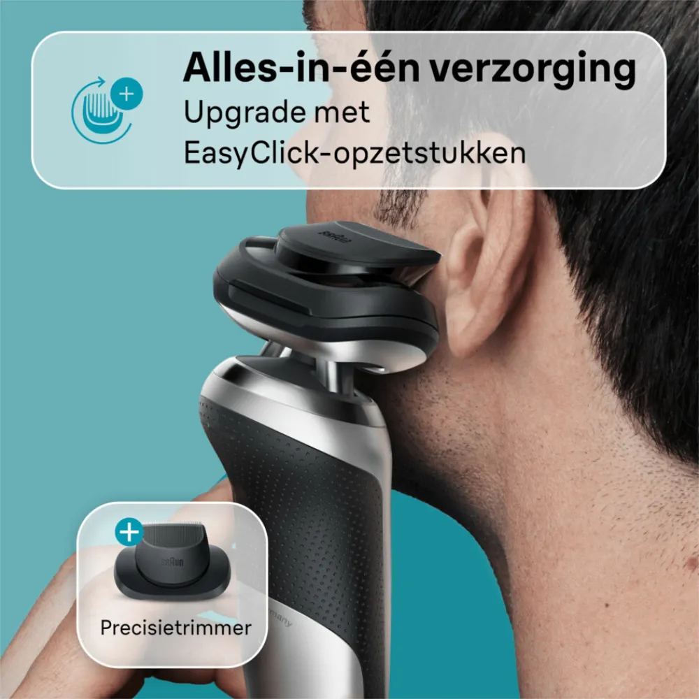 Heren Braun Elektrisch Scheerapparaat Series 7 71-S7200cc Zilver