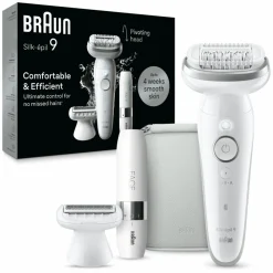 Heren Braun Epilator Silk-épil 9 9-041 Wit/Zilver
