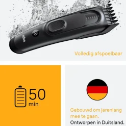 Heren Braun Haartrimmer Series 5 HC5530 Zwart