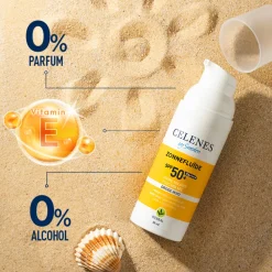 Celenes Herbal Dry Touch Zonnefluïde SPF 50+ Alle Huidtypes 50 ml