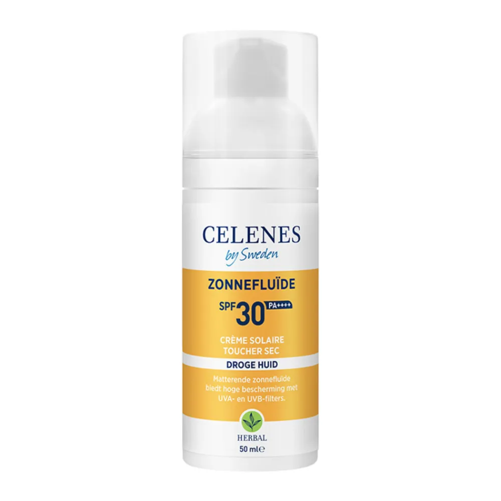 Celenes Herbal Dry Touch Zonnefluïde SPF 30 Alle Huidtypes 50 ml