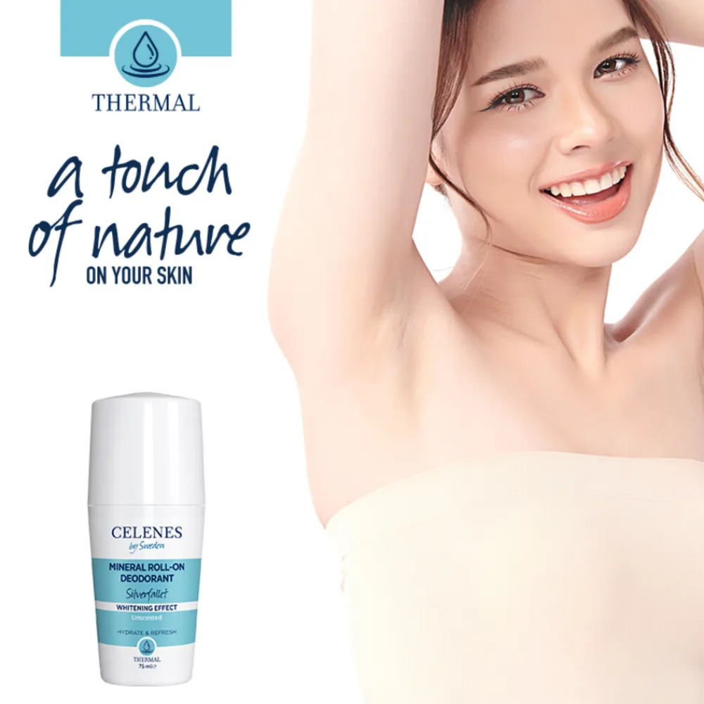 Celenes Thermal Mineral Roller Deodorant Whitening 75 ml