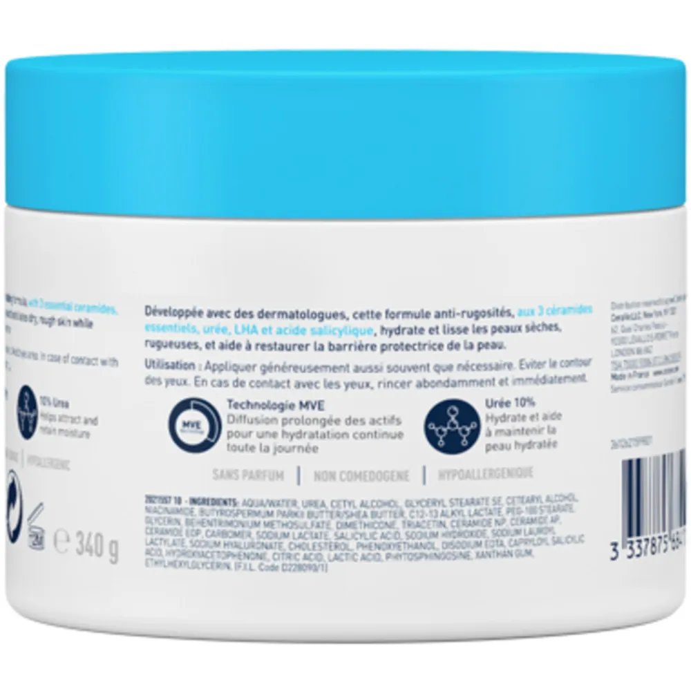 CeraVe SA Smoothing Cream Anti-Ruwe Huid Crème 340 gr
