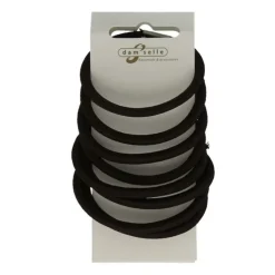 Damselle Haarelastiek Bruin 8 stuks