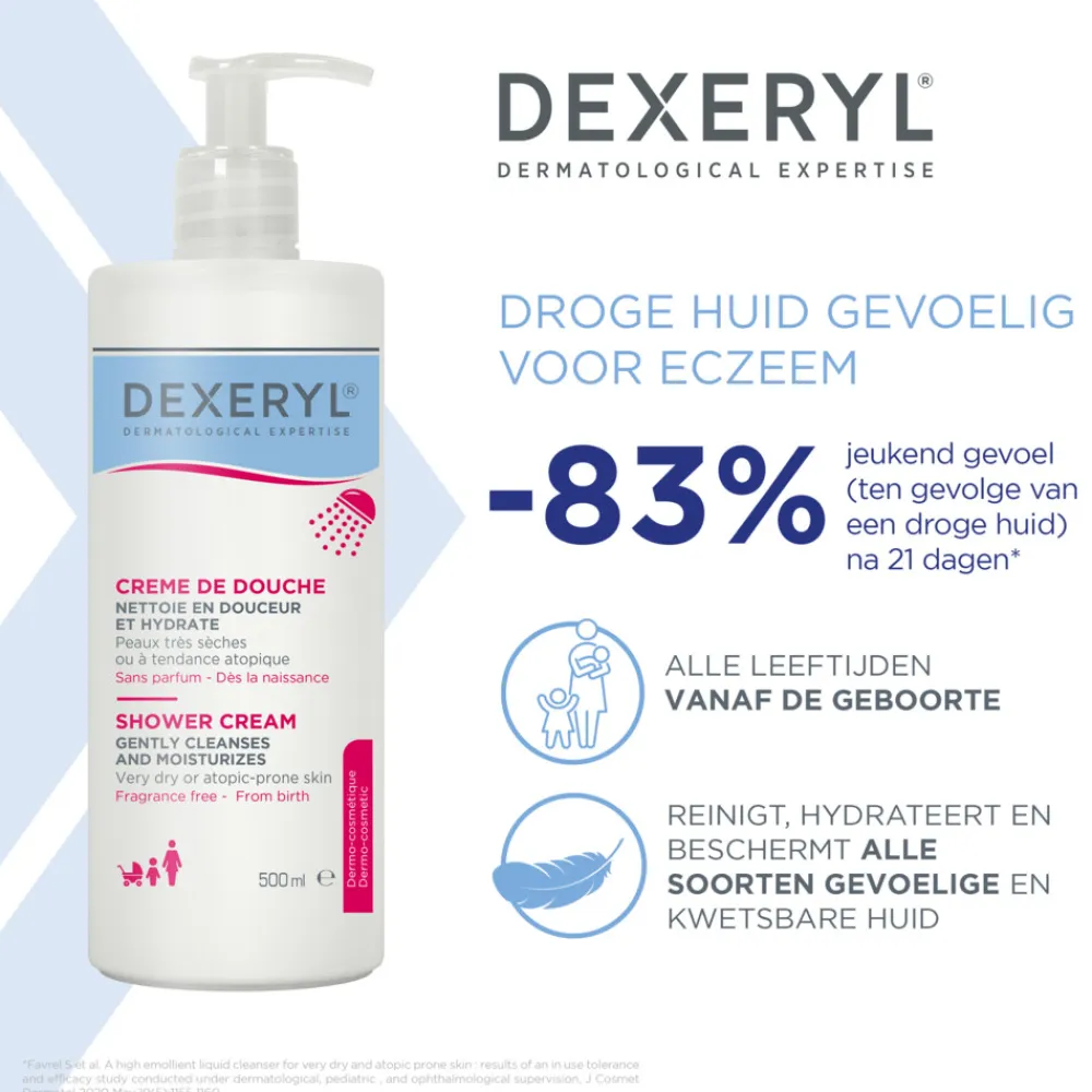 Dexeryl Douchecrème 500 ml
