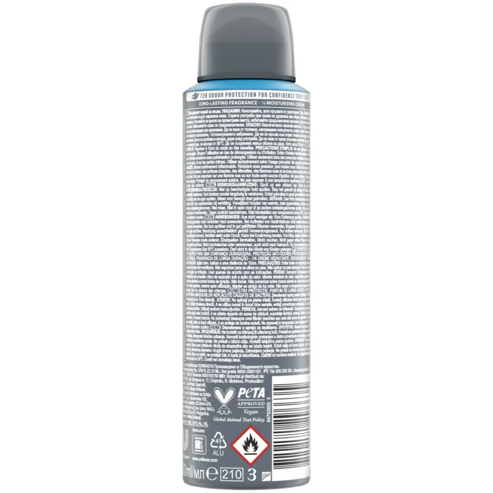 Dove Deodorant Men+ Care 0% Clean Comfort 150 ml