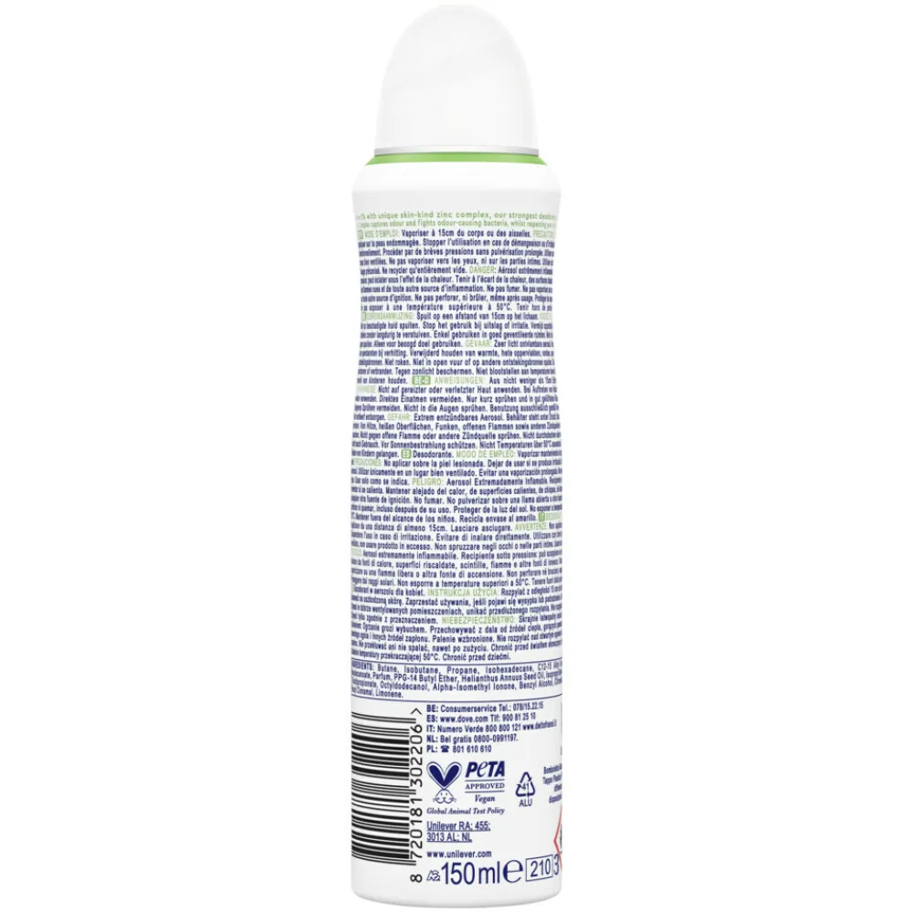 Dove Deodorant Spray Cucumber & Green Tea 150 ml