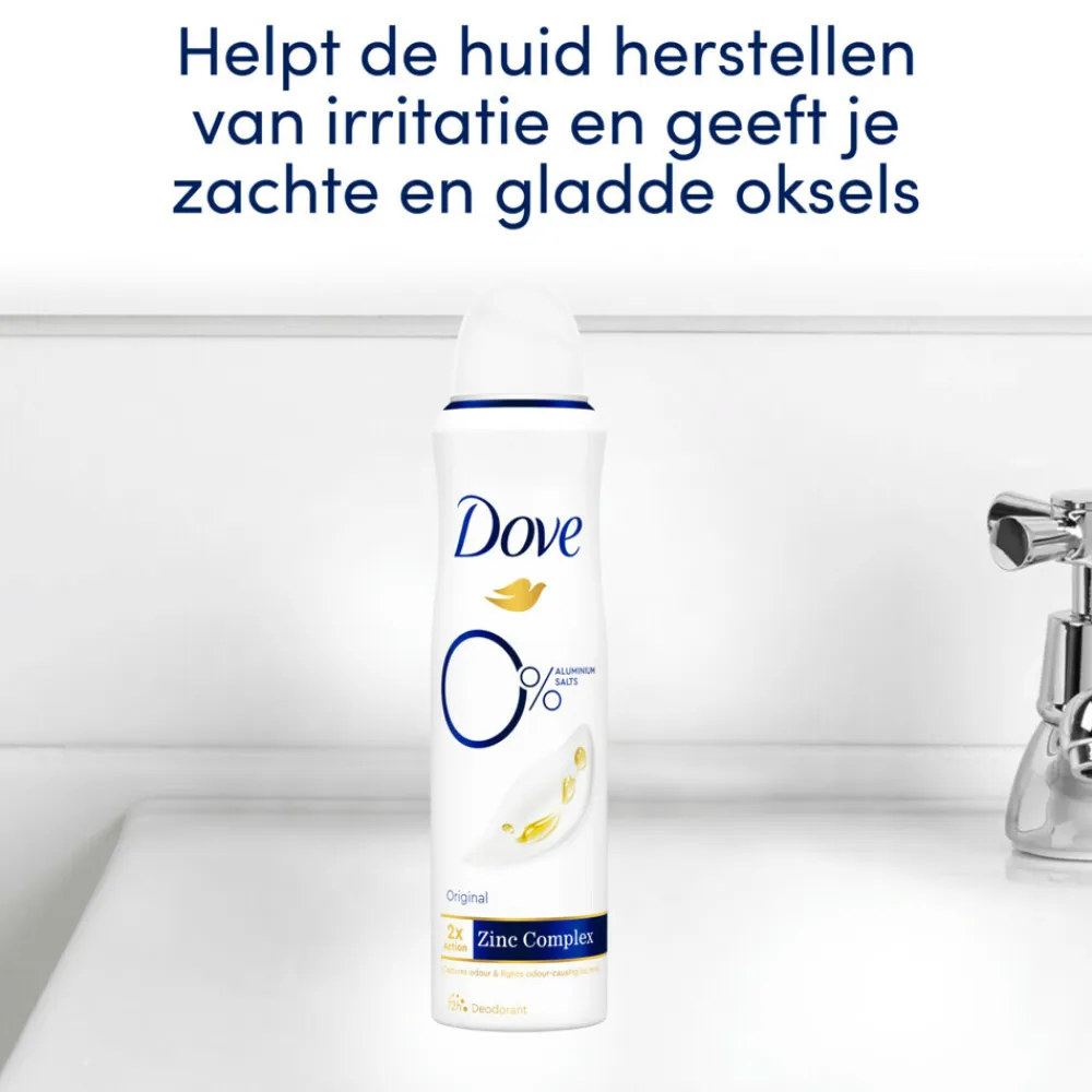 Dove Deodorant Spray 0% Original 150 ml
