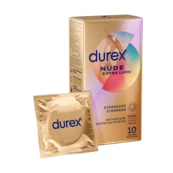 Durex Condooms Nude Extra Lube 10 stuks