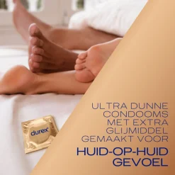 Durex Condooms Nude Extra Lube 10 stuks
