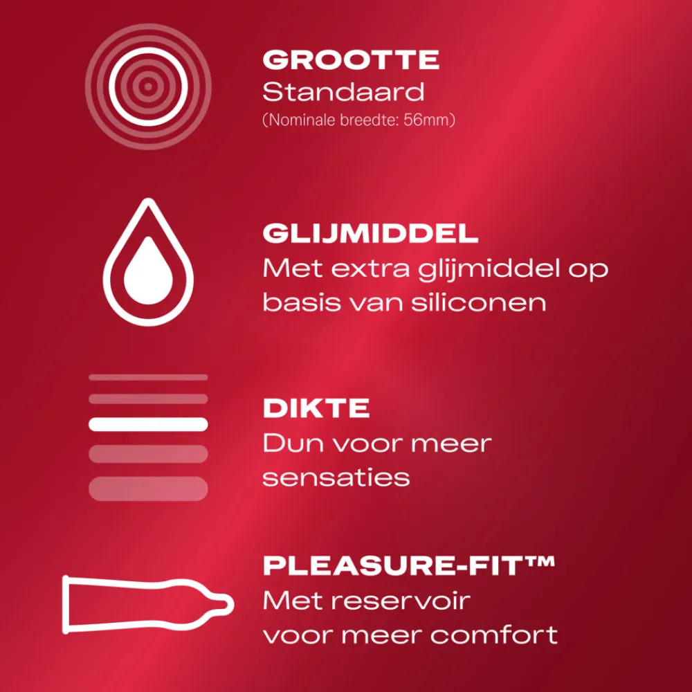 Durex Condooms Thin Feel met Extra Glijmiddel 10 stuks