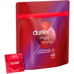 Durex Condooms Thin Feel met Extra Glijmiddel 40 stuks