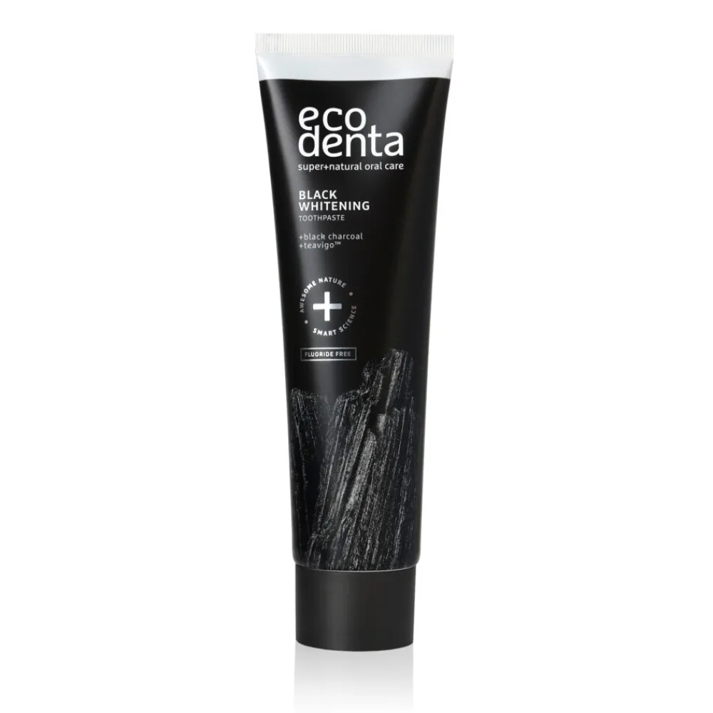 Ecodenta Tandpasta Extra Whitening Black Houtskool 100 ml