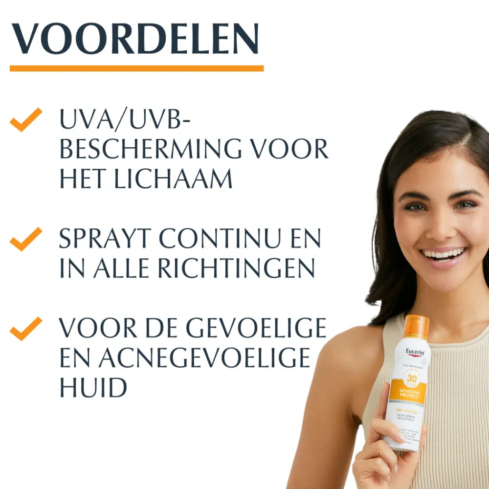 Eucerin Sun Oil Control Mist Transparent Dry Touch SPF 30 200 ml
