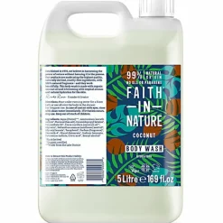 Faith In Nature Douchegel Navulling Coconut 5 liter