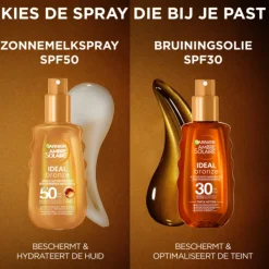 Garnier Ambre Solaire Ideal Bronze Beschermende Melkspray SPF 50 150 ml