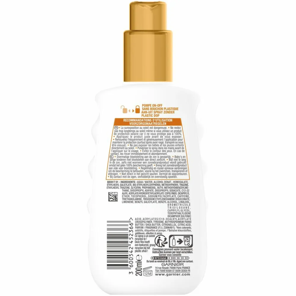 Garnier Ambre Solaire Ideal Bronze Zonnebrandspray SPF 20 200 ml