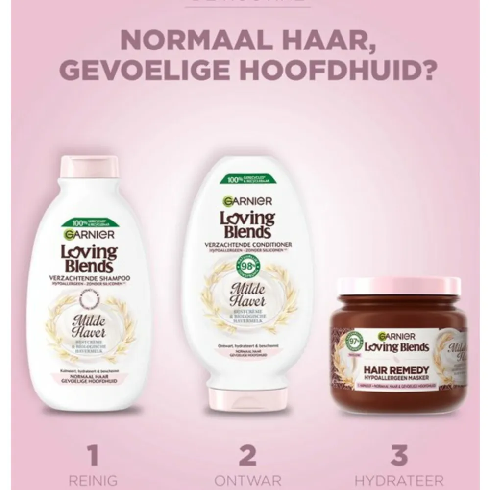 Garnier Loving Blends Milde Haver Shampoo 300 ml