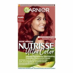 Garnier Nutrisse Ultra Color Permanente Haarkleuring 6.60 Vurig Rood