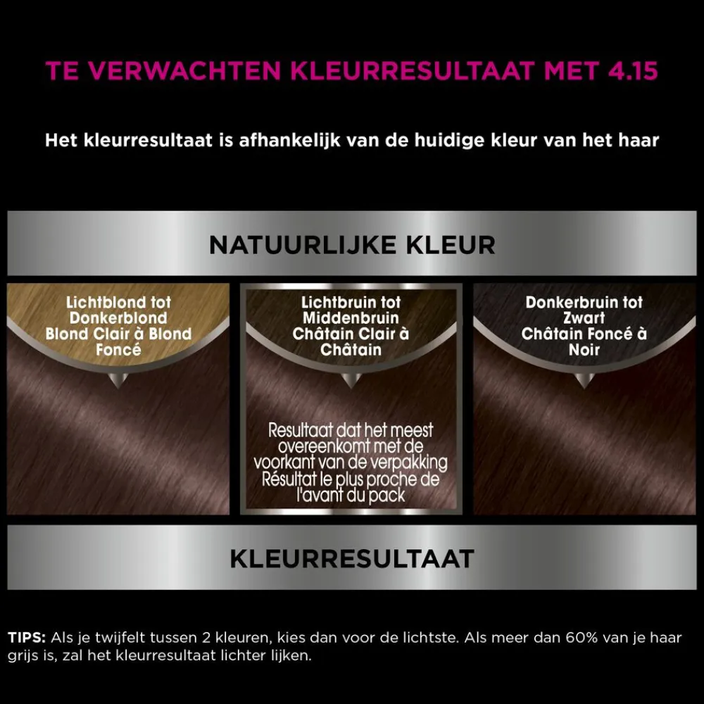 Garnier Olia Permanente Crèmekleuring 4.15 Kastanje Middenbruin