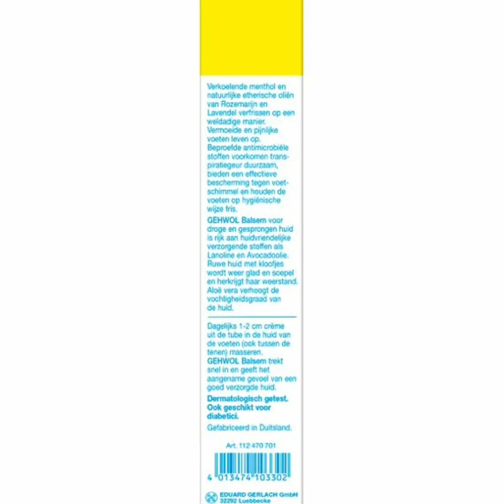 Gehwol Balsem Droge en Gesprongen Huid 125 ml