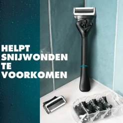 Heren Gillette Intimate Scheermes +2 navulmesjes 1 set