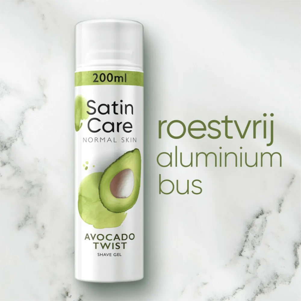Heren Gillette Venus Scheergel Satin Care Avocado Twist 200 ml