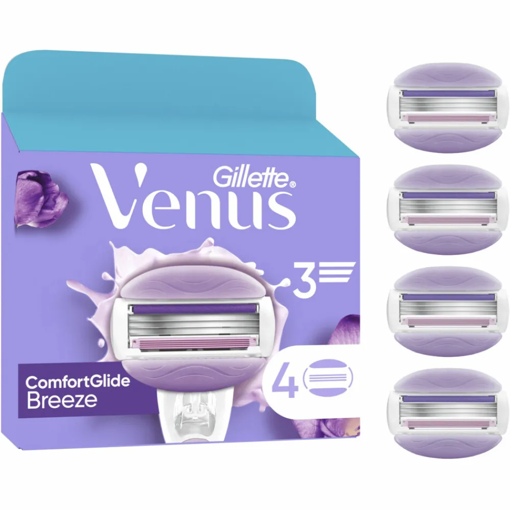 Heren Gillette Venus Scheermesjes ComfortGlide Breeze 4 stuks