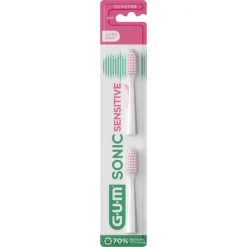 GUM Opzetborstels Sonic Daily Sensitive 2 stuks