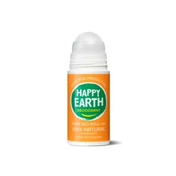 Happy Earth 100% Natuurlijke Deodorant Roll-On Rose Petitgrain 75 ml