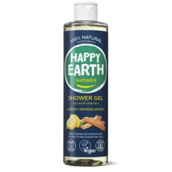 Happy Earth 100% Natuurlijke Douchegel Lemon Sandalwood 300 ml