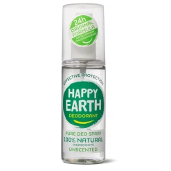Happy Earth Pure Deodorant Spray Unscented 100 ml